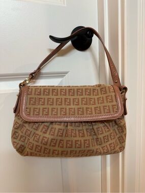 FENDI Vintage Zucca Chef Flap Bag